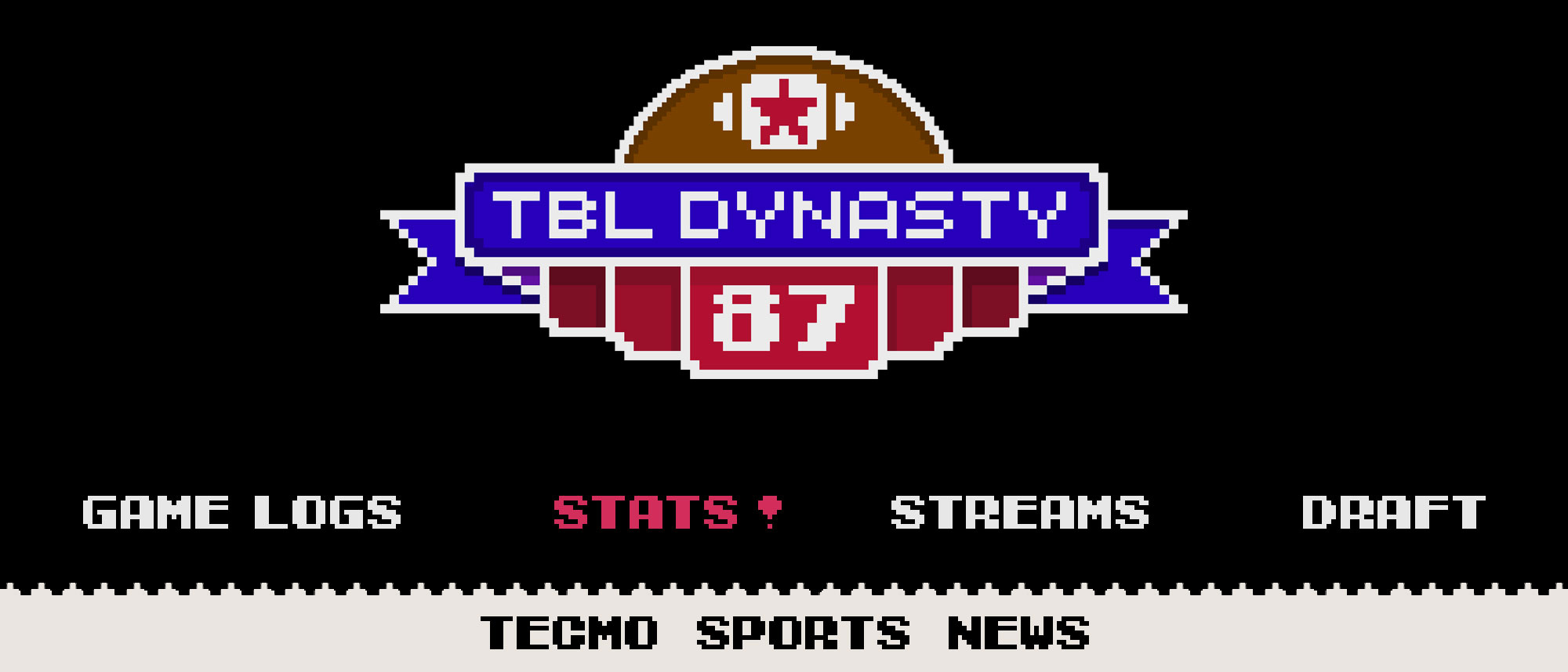 1987 Dynasty Stats | Tecmo Bowl League