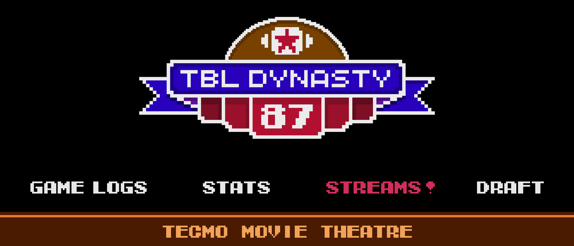 1987 Dynasty Streams | Tecmo Bowl League