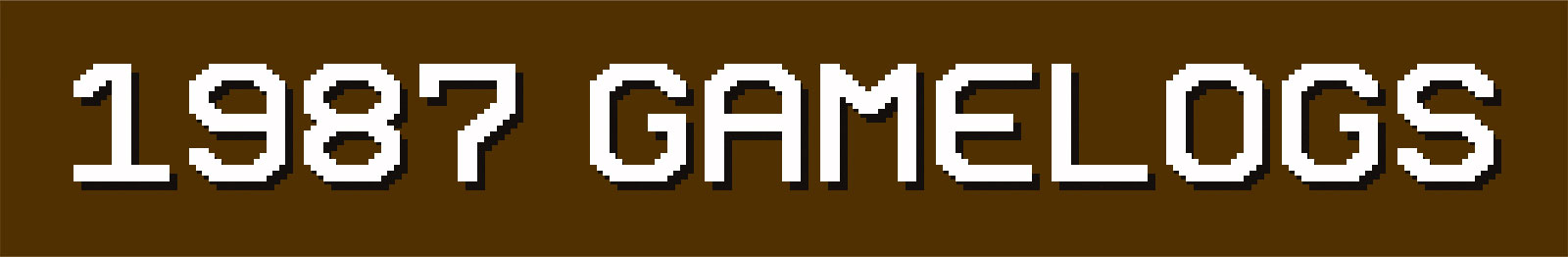 1987 Dynasty Game Logs | Tecmo Bowl League