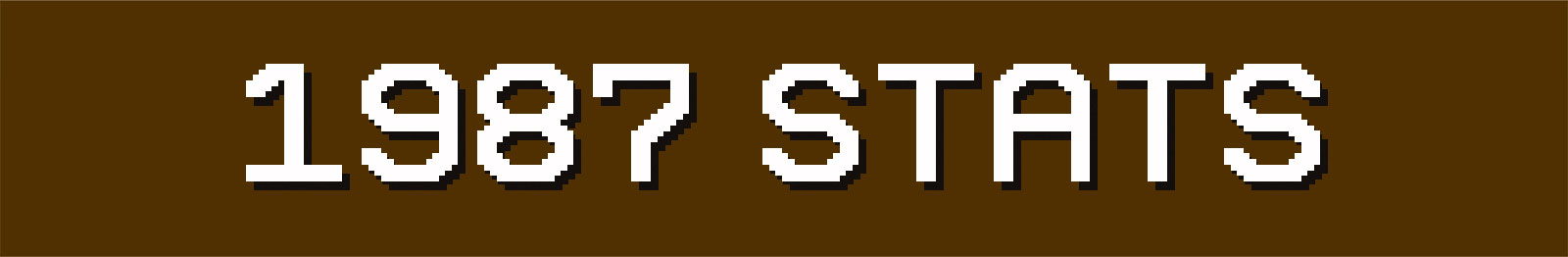 1987 Dynasty Stats & Standings | Tecmo Bowl League