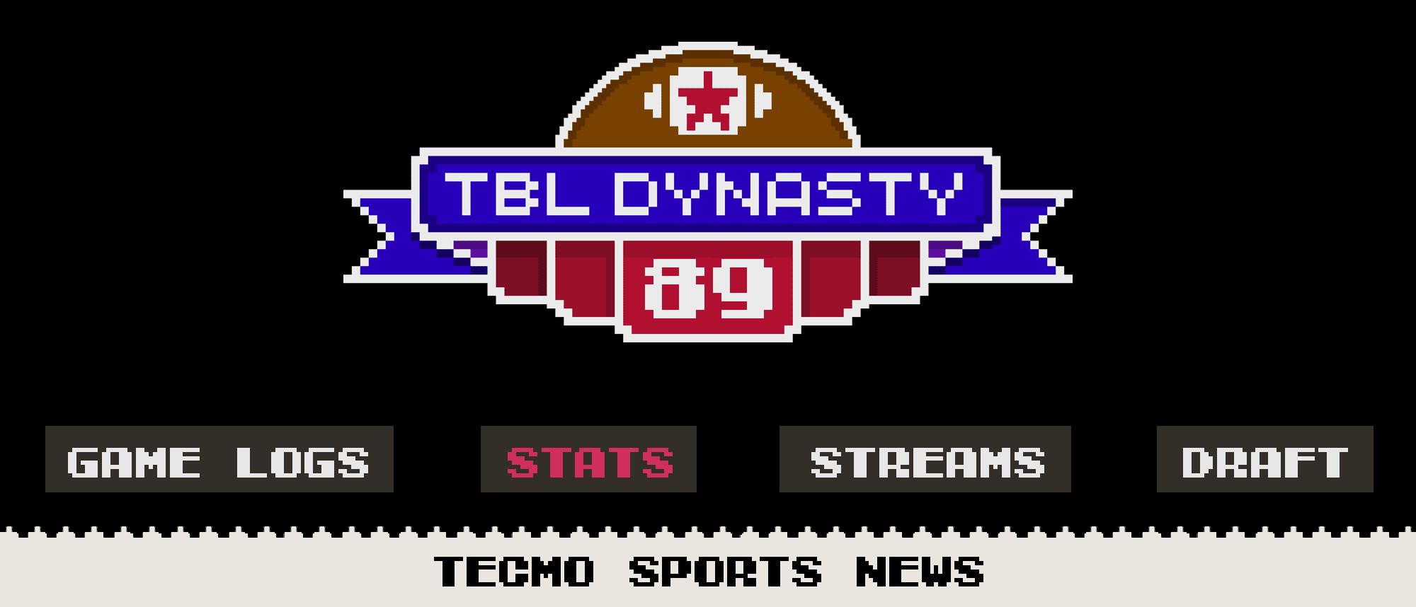 1989 Dynasty Stats | Tecmo Bowl League