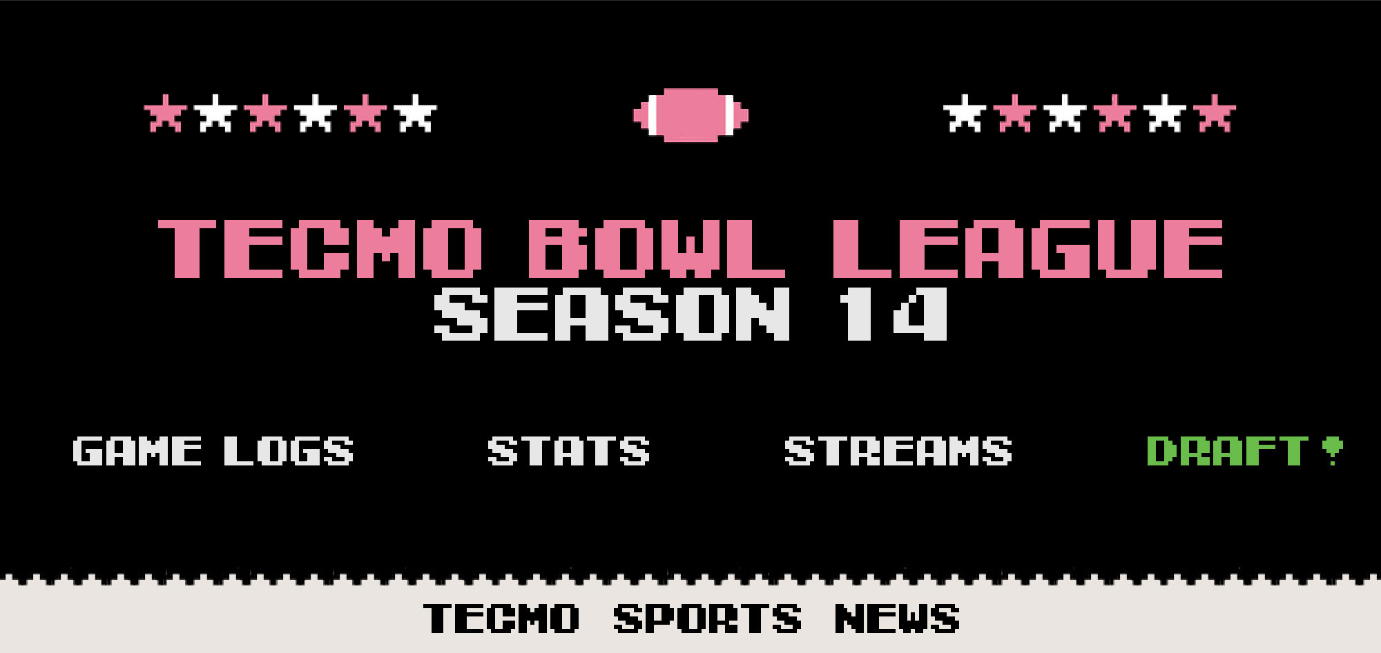 TBL 14 Draft Results | Tecmo Bowl League