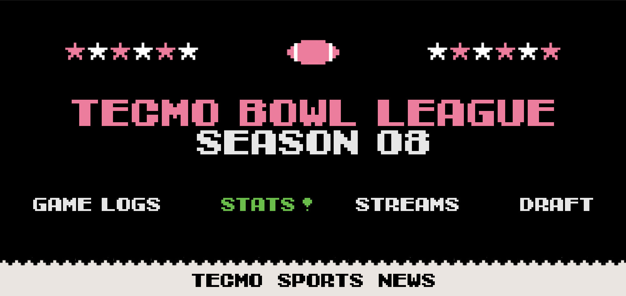 TBL 08 Stats | Tecmo Bowl League