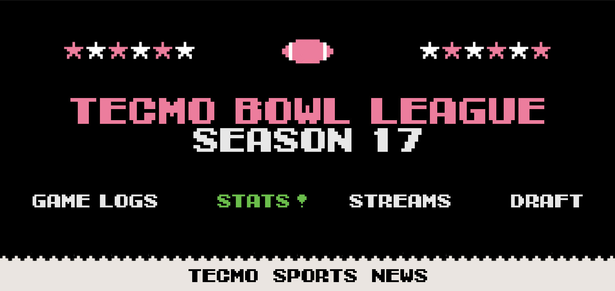 TBL 17 Game Logs & Stats | Tecmo Bowl League