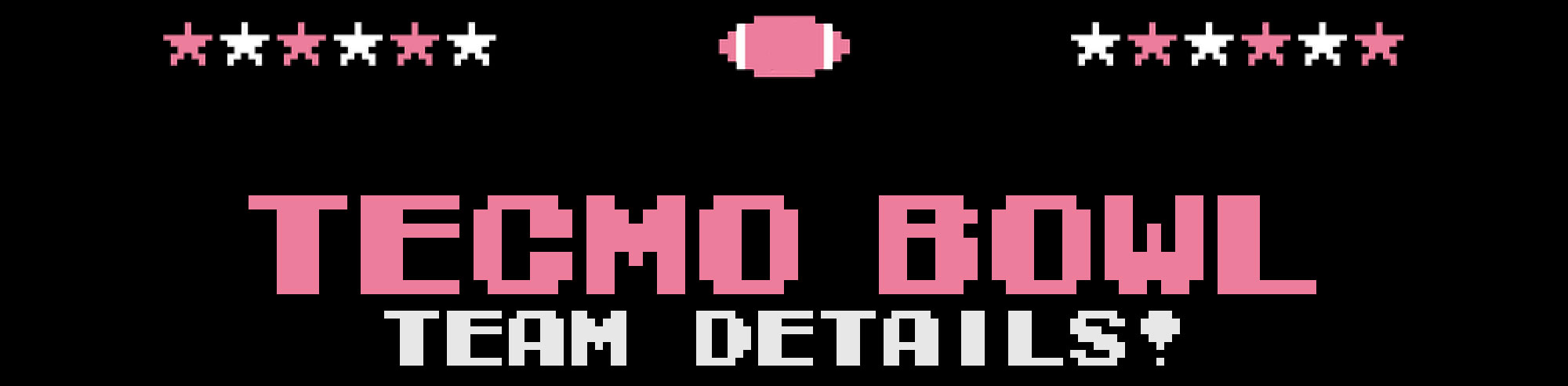 Team Details | Tecmo Bowl League